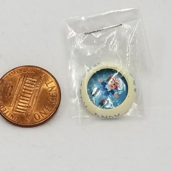 Artisan Created Miniature Dollhouse Ceramic Raggedy Andy ABC Bowl Signed - Picture 4 of 7